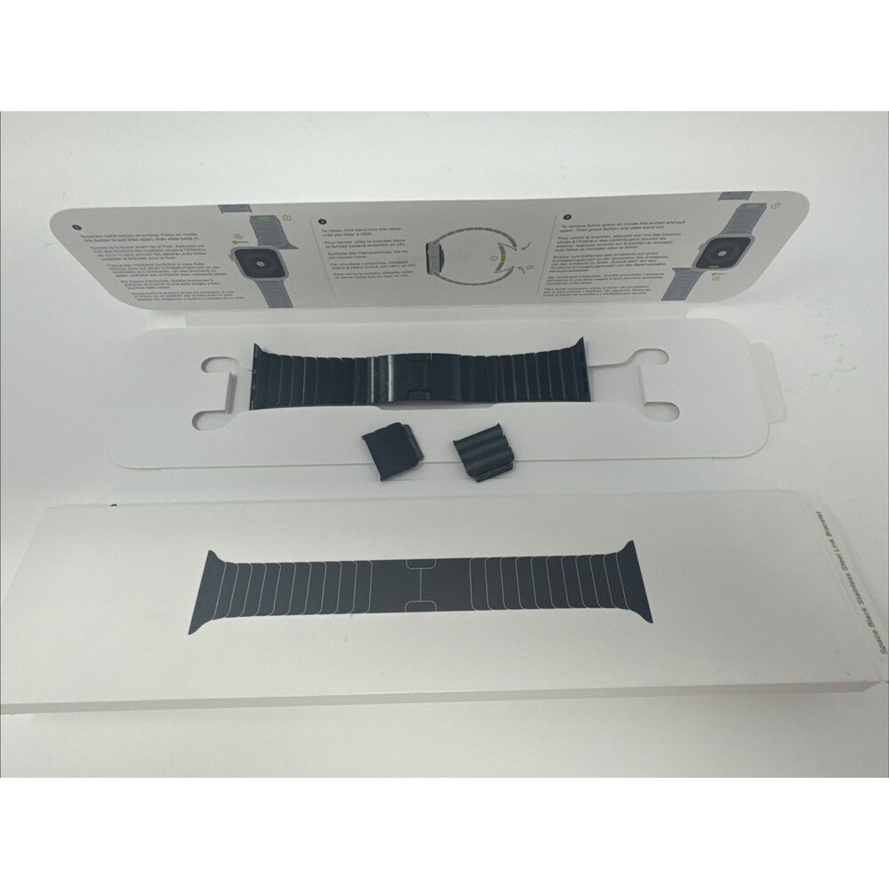 Original Apple Watch Link Bracelet Space Black band 42MM with Box LOOK READ